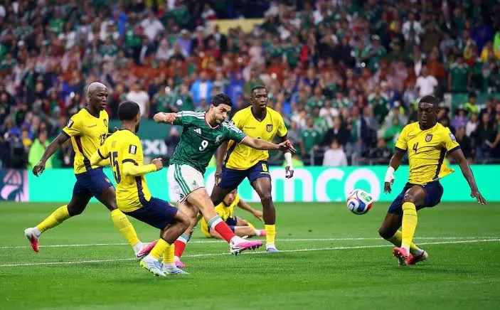 Mexico VS Ecuador action after the weather delay at Estadio Azteca