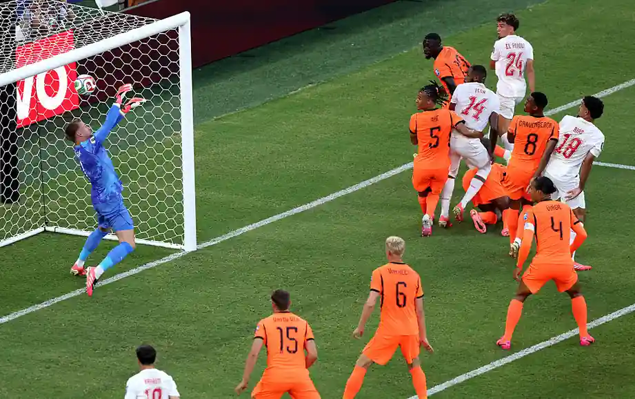 Morocco celebrate after beating the Netherlands on penalties at World Cup 2026
