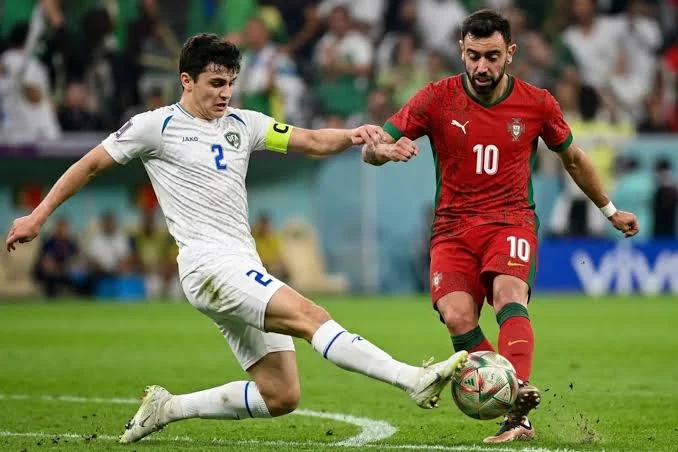 Portugal VS Uzbekistan article image showing the game in Houston