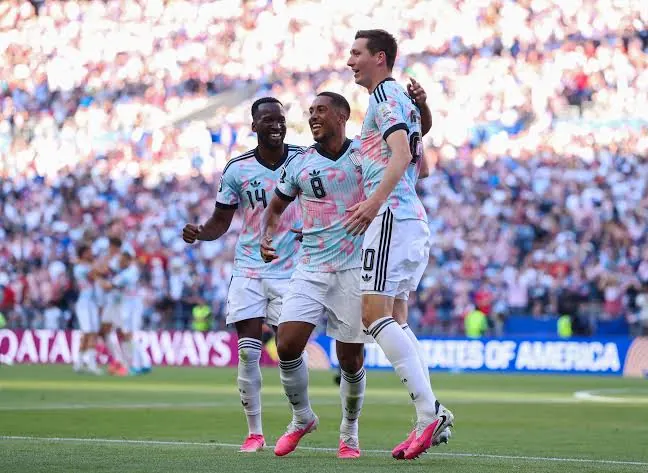 Belgium celebrate during United States VS Belgium at World Cup 2026 in Seattle