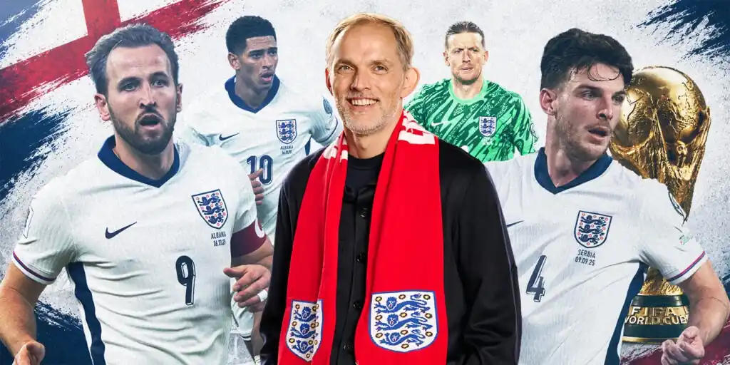 England national football team players preparing for the 2026 World Cup
